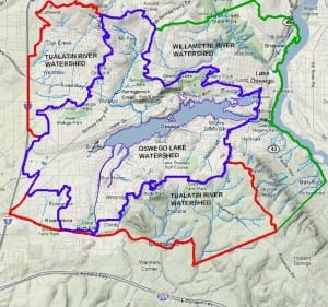 Oswego Lake Watershed Map, Lake Oswego Oregon. Adopted June 23, 2010