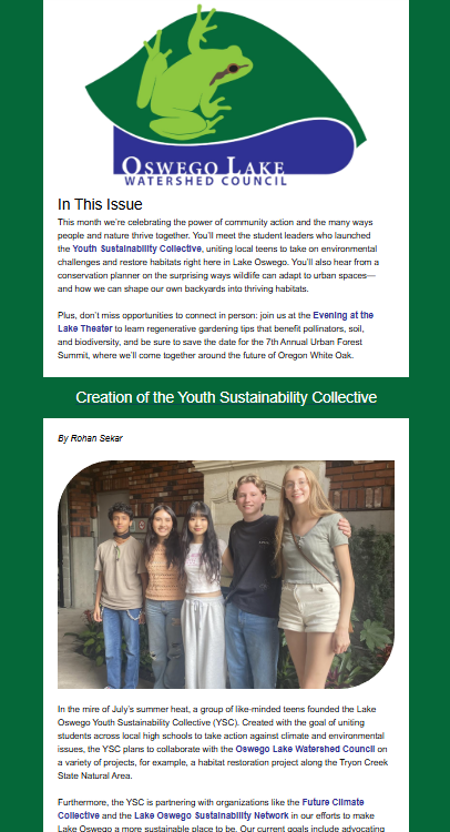 OLWC Sept 2025 Newsletter - click to open in your browser